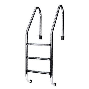 Лестница Ocean de luxe STANDARD 4-ступени, накладки - антислип, AISI 304