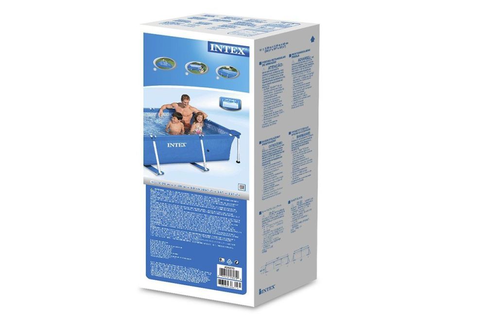 Каркасный прямоугольный бассейн 300х200х75см, 3834л, Intex, 28272