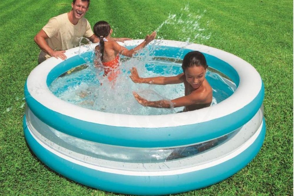 Детский надувной бассейн 203х51см "Прозрачный" 742л, от 3 лет