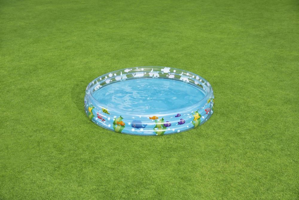 Детский надувной бассейн 183х33см "Подводный мир" 480л, от 2 лет