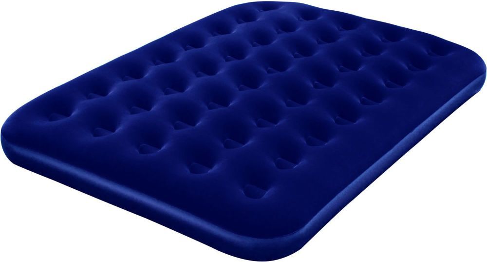 Надувной матрас Flocked Air Bed with Ac Air Pump(Queen) 203x152x22 см, электронасос в комплекте