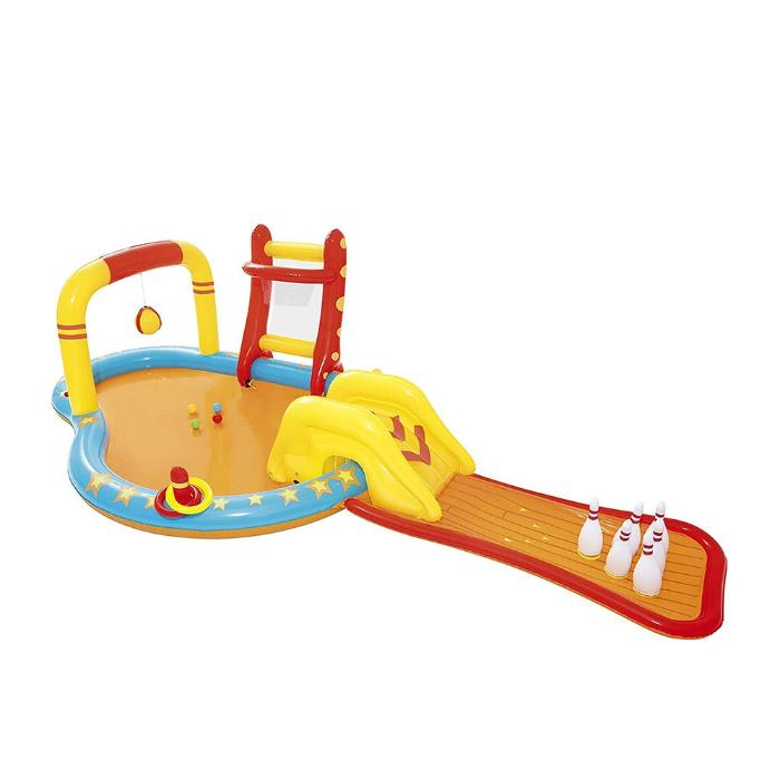 Игровой центр 435х213х117см "Маленькие чемпионы" с разбрыз., горкой и игрушками, 314л, от 2 лет