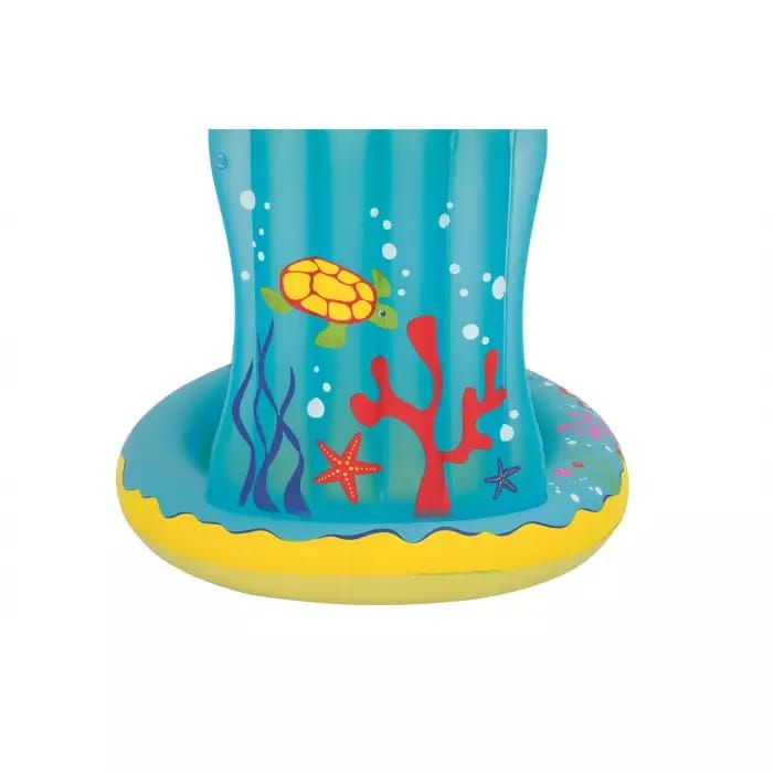 Детский надувной бассейн 109х96х104см "Черепашка" с навесом и надувным дном, 26л, от 2 лет