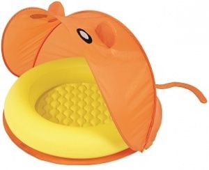 Детский круглый бассейн со складным тентом от солнца, 97х97х74 см, 23 л