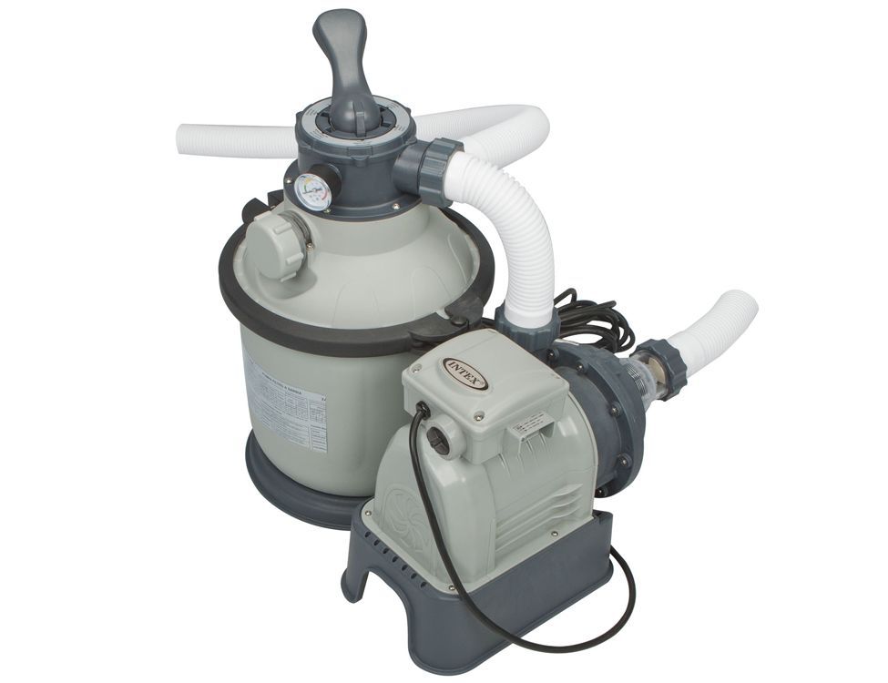 Каркасный бассейн Ultra Frame, 427х122см, 14600л, песочн.фил.-насос 28644, лестн., тент, подстилка, Intex, 28312