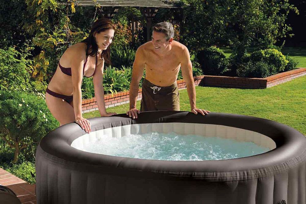 СПА-бассейн Jet Massage 145/196х71см,кругл,гидромас, хлорогенератор