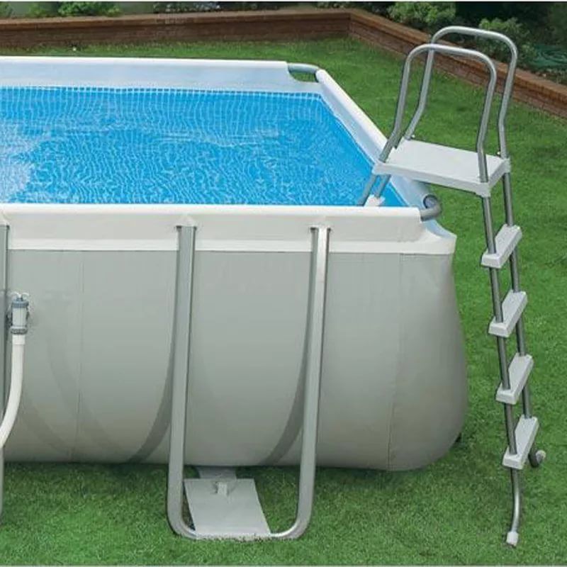 Каркасный бассейн Ultra Frame 975х488х132см, 54368л, песч.фил.-насос 10500л\ч, лестн., тент, подст., Intex, 26372