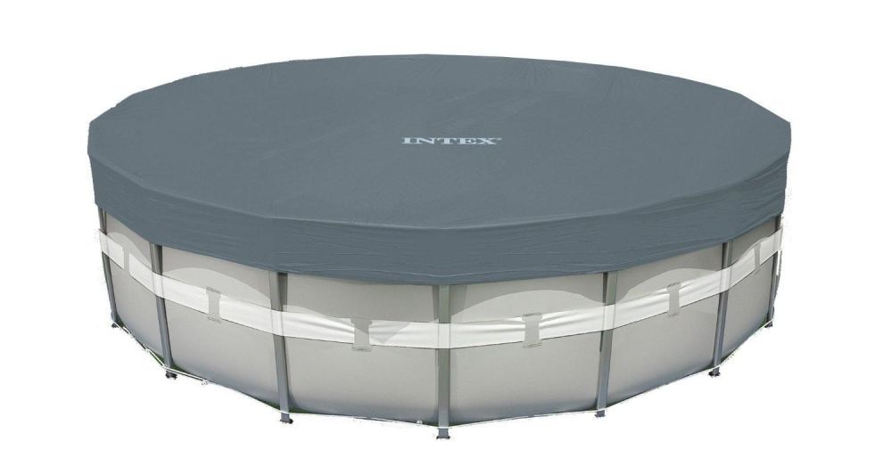 Каркасный бассейн Ultra Frame, 427х122см, 14600л, песочн.фил.-насос 28644, лестн., тент, подстилка, Intex, 28312