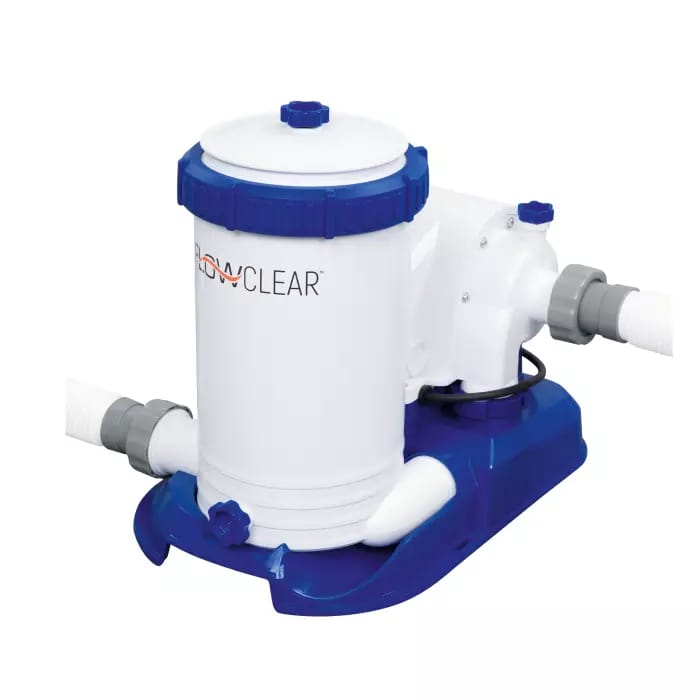 Каркасный бассейн Power Steel 610x366x122см "Камень" 20241л, фил.-нас. 9463л, лестн, гидромас, подсв, Bestway, 56719 BW