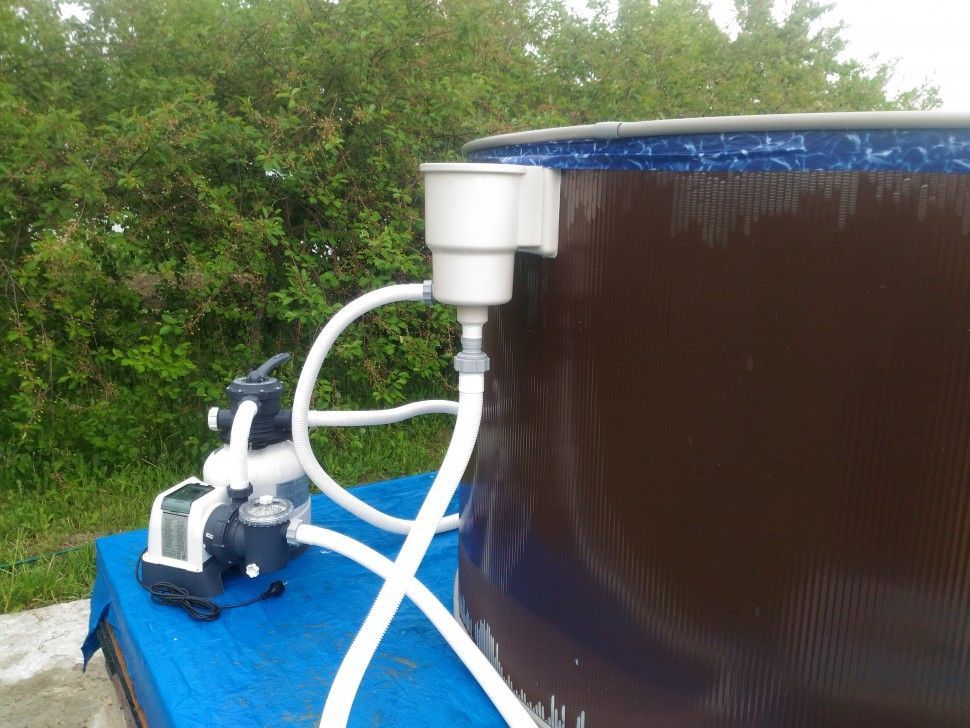 Круглый бассейн ЛАГУНА 5,49 х 1,25 м (мятно-зелёный RAL 6029)