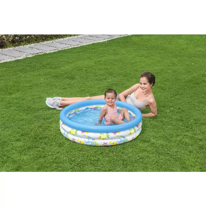 Детский надувной бассейн 102х25см "Океан" 101л, от 2 лет
