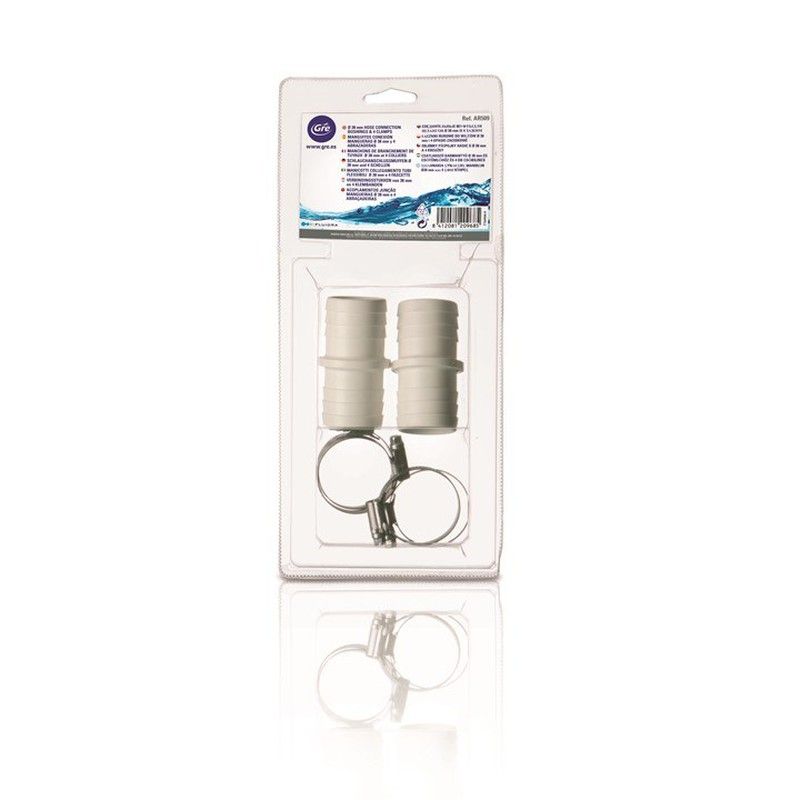 2 соединителя ?38 + 4 зажима ?38mm