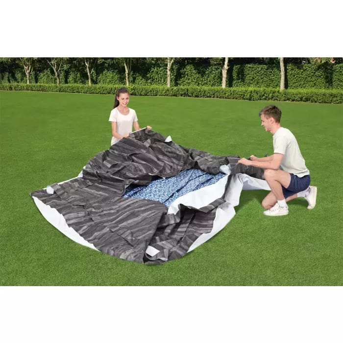 Каркасный бассейн Steel Pro Max 366х122см, 10250л, с навесом, фил.-насос 2006л/ч, лестница, тент, Bestway, 5619K BW