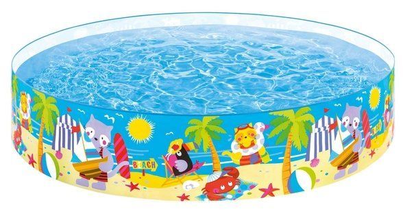 Детский бассейн "Морские друзья" 244х46см