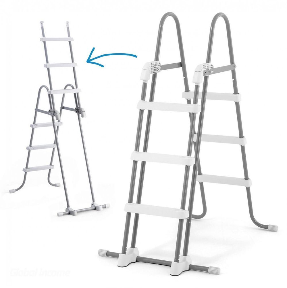 Каркасный бассейн Ultra Frame 427х107см, 12706л, фил.-насос 3785л\ч, лестница, тент, подстилка, Intex, 26310