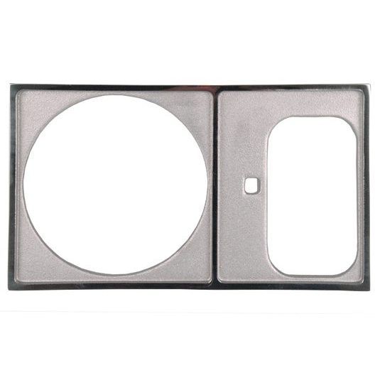 Двойная рамка скиммера при установке с регулятором уровня