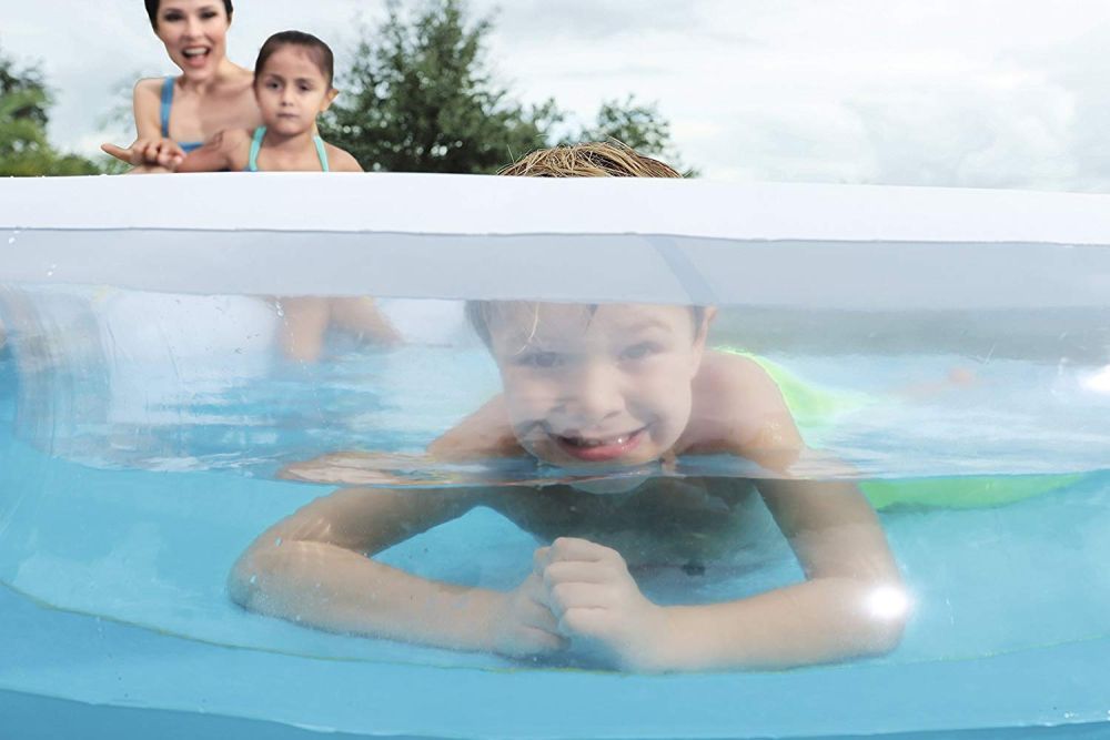 Детский надувной бассейн 279х234х48см с шезлонгом, 340л, от 2 лет