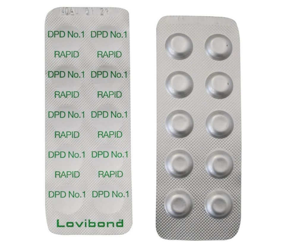 Таблетки DPD1 для определения свободного хлора (250 шт.)