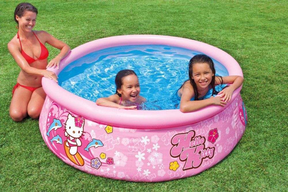 Бассейн Easy Set 183х51см "Hello Kitty" Sanrio, 886л, от 3 лет, Intex, 28104