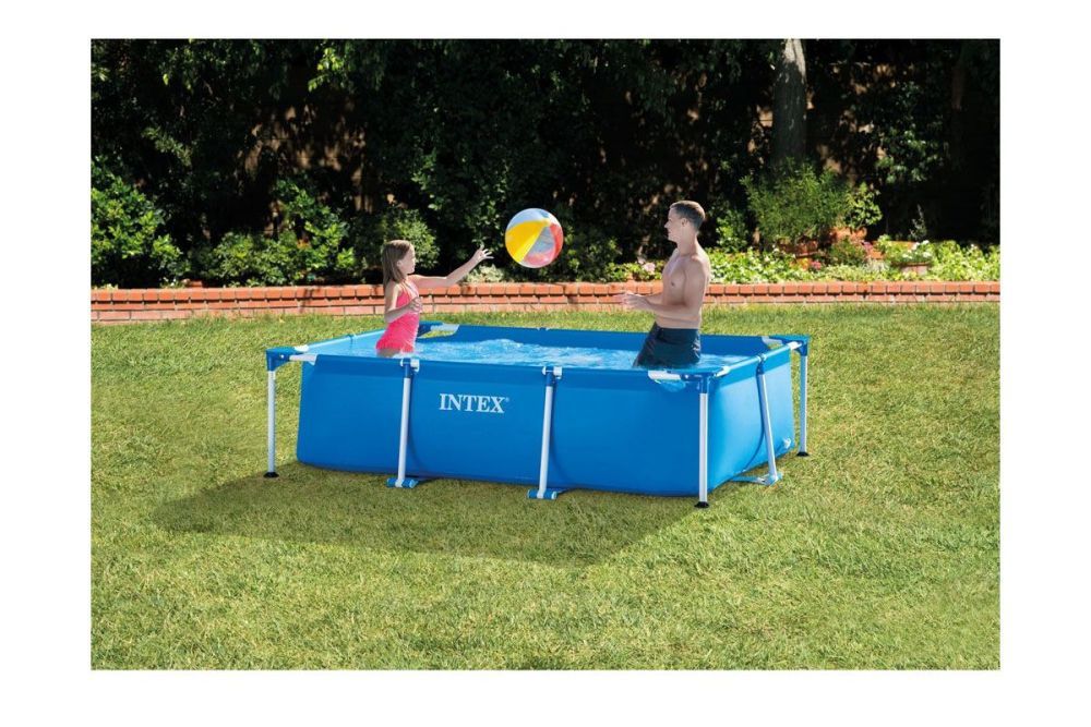 Каркасный прямоугольный бассейн 220х150х60см, 1662л, Intex, 28270
