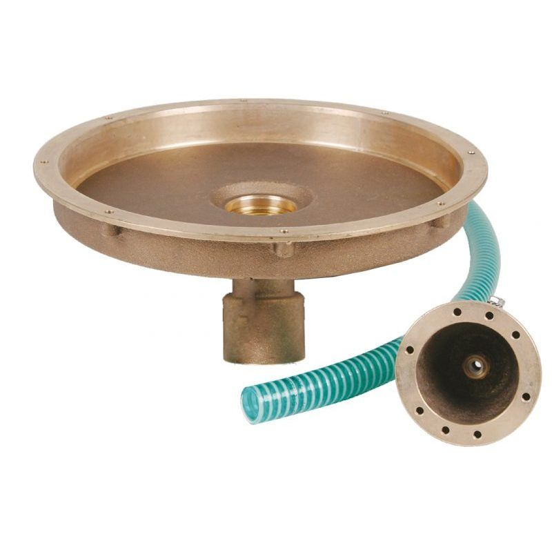 Закладная гейзера и пневмокнопки из бронзы