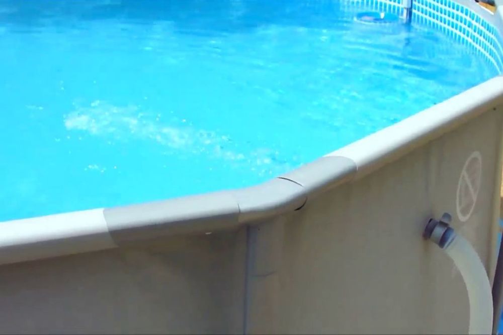 Каркасный бассейн Prism Frame 457x107 см, 14614л, фильтр-насос 3785л/ч, лестница, тент, подстилка, Intex, 28734