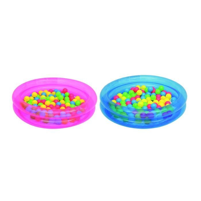 Детский надувной бассейн 91x20см с мячами (50шт), 73л, от 2 лет