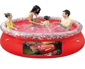 Бассейн с надувным бортом Тачки 244х66 см, Bestway, 91026 BW