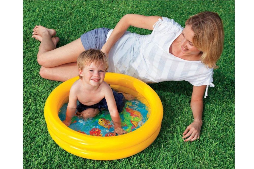 Детский надувной бассейн 61х15см "Первый бассейн" 17л, 1-3 лет, 2 вида