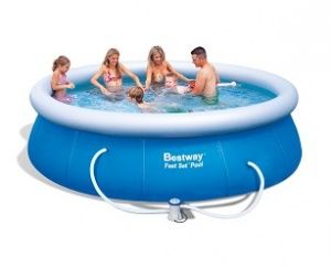 Бассейн с надувным бортом 366х91 см, 6665 л, с фильтр-насос 2006л/ч, Bestway, 57263 BW