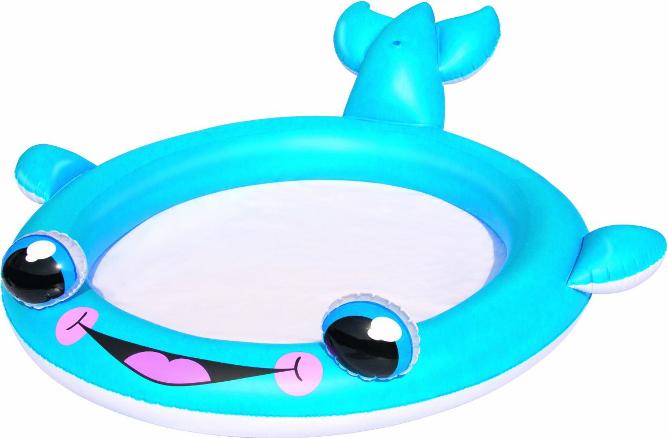 Бассейн надувной "Кит", с распылителем, 198 х 170 х 50 см, от 2 дет