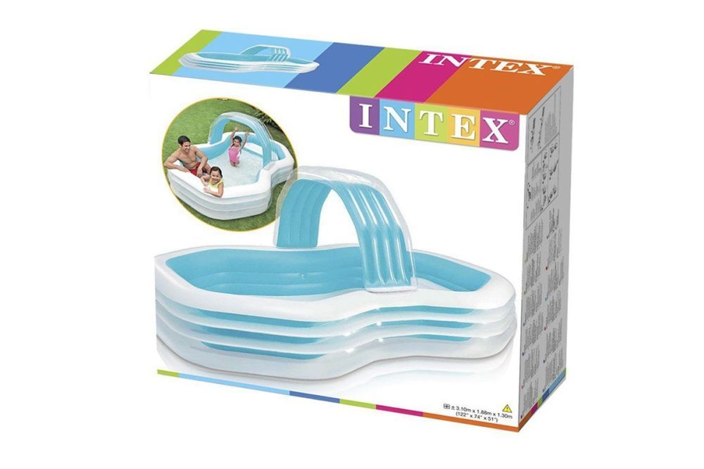 Детский надувной бассейн 310х188х130см, 700л, от 3 лет, с распылителем