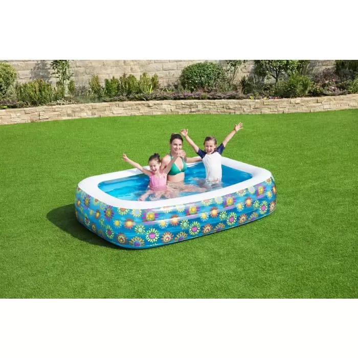 Детский надувной бассейн 229х152х56см "Счастливая Флора" 702л, от 6 лет