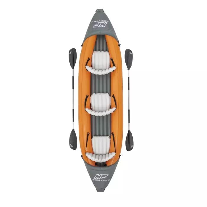 Надувная байдарка "Rapid X3" 385х100см (381х100см), алюм.вёсла 230см, насос 62086, до 250кг