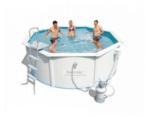 Стальной бассейн Hydrium Pool Set 360х120см, 10990л, песоч.фил.-насос 2006л/ч, лестн, Bestway, 56285 BW