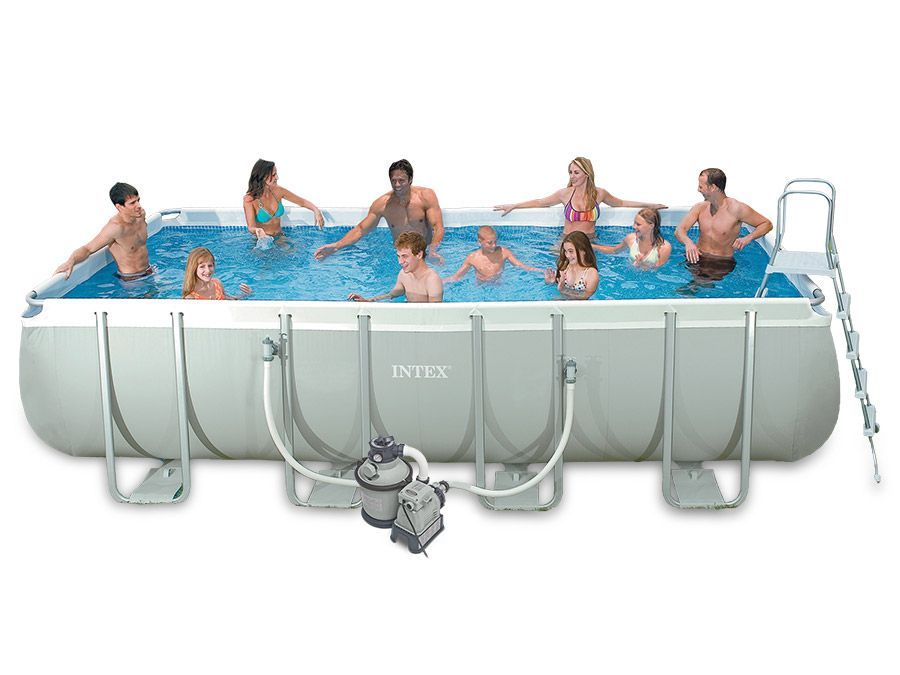 Каркасный бассейн Ultra Frame 549х274х132см, 17203л, песч.фил.-насос 4500л\ч, лестн., тент, подст., Intex, 26352