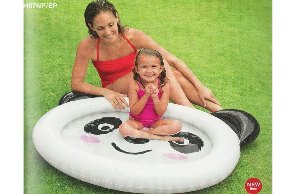 Детский надувной бассейн 117х89х14см "Веселая Панда" 26л, от 1 до 3 лет