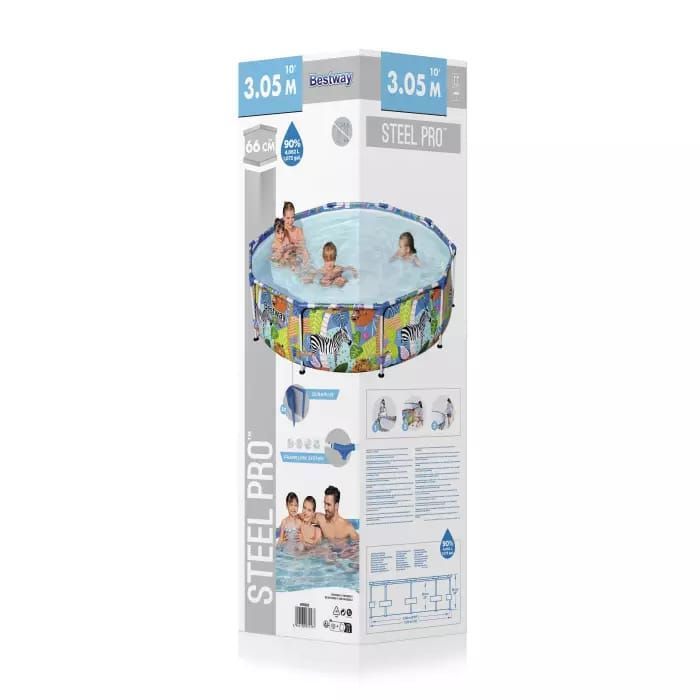 Каркасный бассейн Steel Pro 305х66см, 4062л, Bestway, 56985 BW