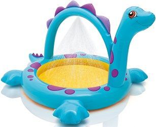 Детский надувной бассейн 229х165х117см "Динозаврик" с фонтаном, 170л, от 2 лет
