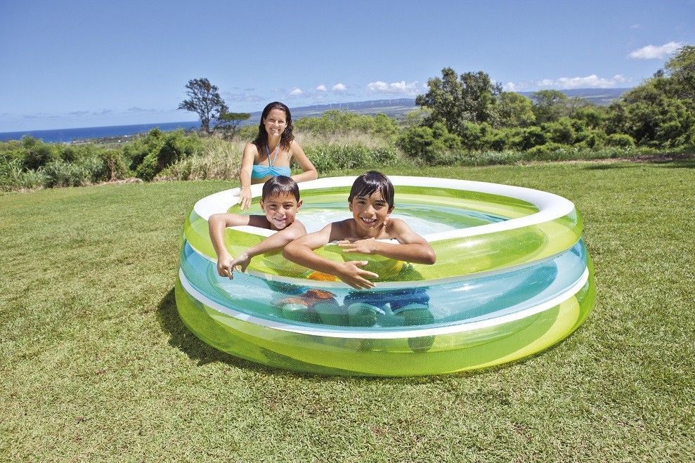 Детский надувной бассейн 203х51см "Прозрачный" 742л, от 3 лет