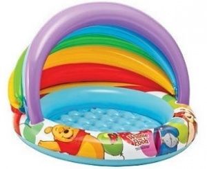 Детский надувной бассейн 102х69см "Винни Пух" Disney, 45л, от 1 до 3 лет, надувное дно