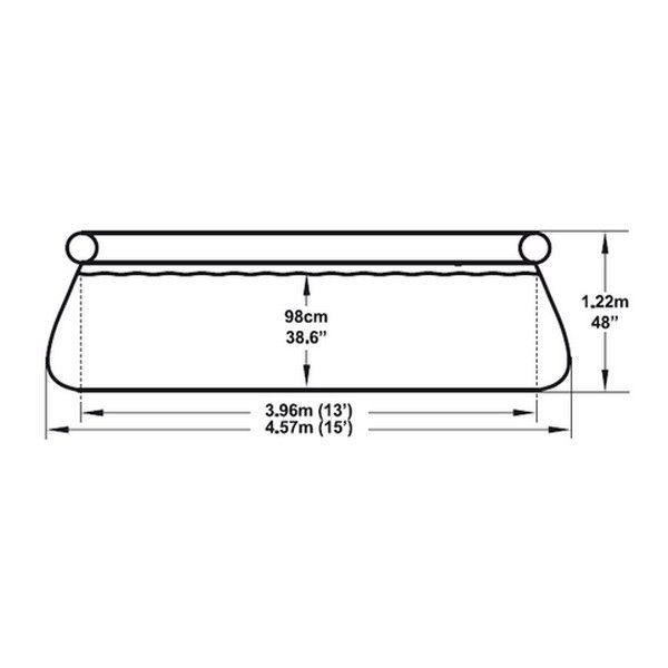 Бассейн с надувным верхом с песч. фил.-нас 457х122 см, Bestway, 57242 BW