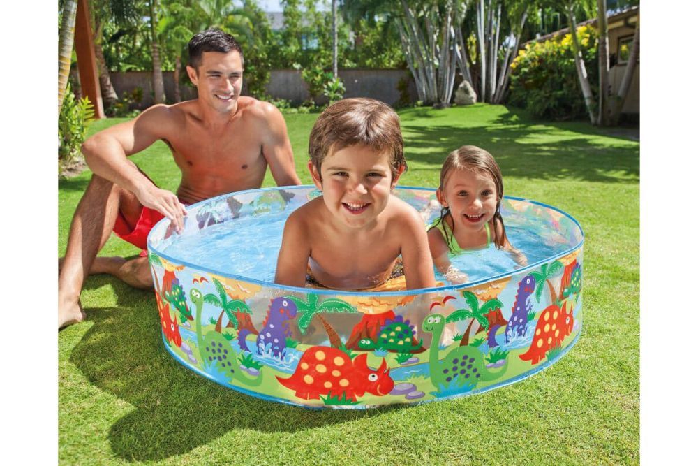Детский бассейн 122х25см "Динозавры" 288л, от 3 лет