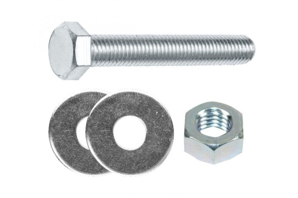 Болт с гайкой и 2 шайбы для монтажных комплектов 16х160 Д75-Д140