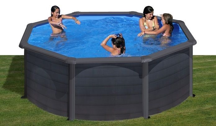 Круглый бассейн, серия "KEA" 350х120см, имитация Дерево