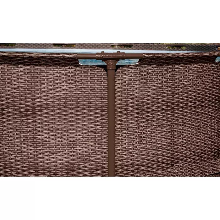 Каркасный бассейн Steel Pro Max 366х100см "Ротанг" 9150л, фил.-насос 2006л/ч, лестница, Bestway, 56709 BW