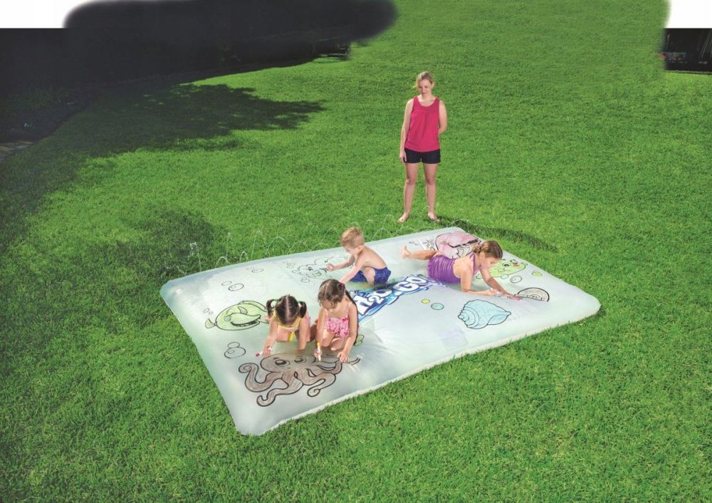 Надувная детская водная игровая площадка с фонтанчиками, 300х201см, 906 л, от 3 лет