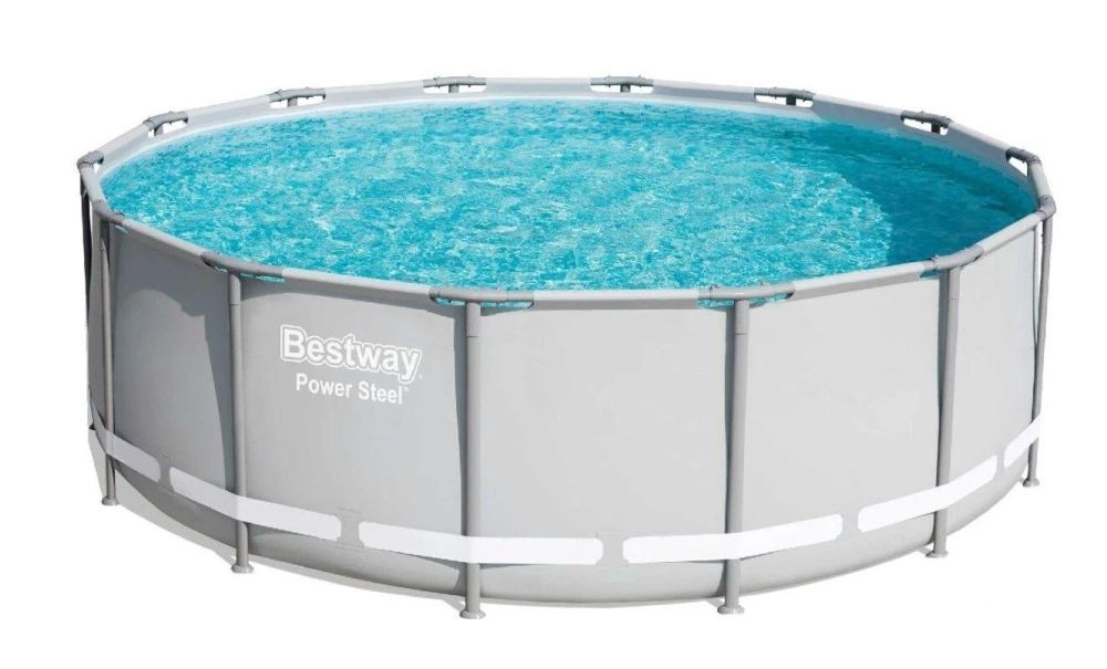 Каркасный бассейн 427х122см, фильтр-насос, лестница, тент, Bestway, 15255 BW
