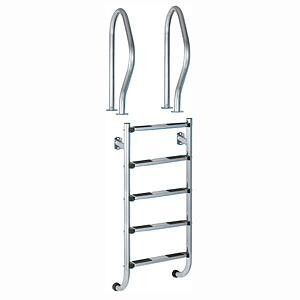 Лестница "SP-series" 5 ступ., "LUXE" с поручнями AISI-304