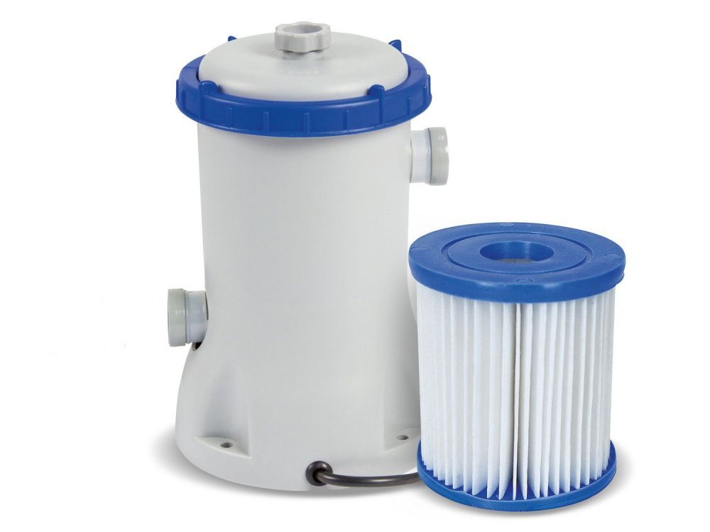 Бассейн с надувным бортом 457х107 см, 12362 л, фильтр-насос 2006л/ч, тент, лестница., Bestway, 57294 BW